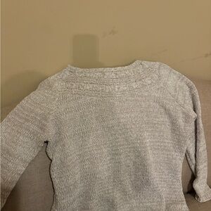 Croft & Barrow Women's Light Gray Sweater